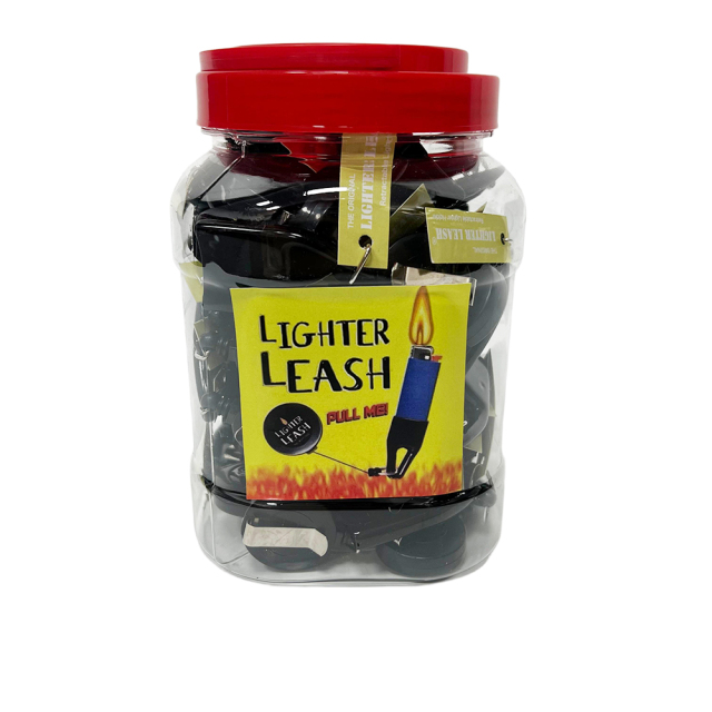 Wholesale Custom LOGO Black Color Lighter Leash with Label