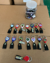 Wholesale Customizable Mix Design Colorful 420 Lighter Leash in Jar