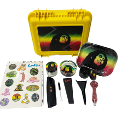 Wholesale BOB Design Rolling Machine Rolling Tray Smoke Set with Lock Box