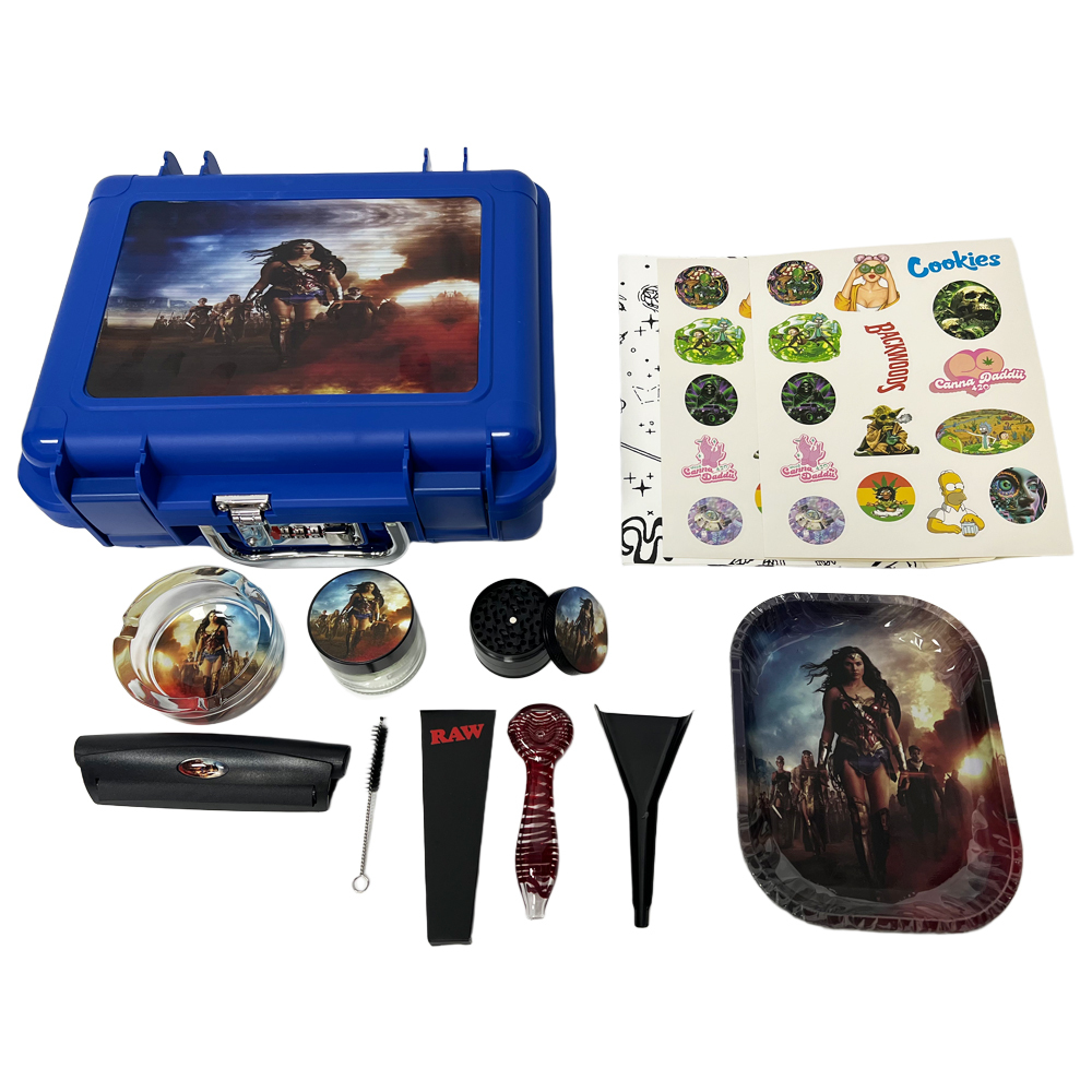 Wholesale Popular Rolling Machine Rolling Tray Smoke Set with Lock Box