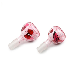 Wholesale Sexy Lips Design Glass Bong Waterpipe Beaker Bong with Bowl