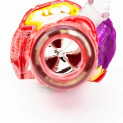 Wholesale Ugly Bong 3D Skull Face Glass Beaker Pipe Smoking Accessory