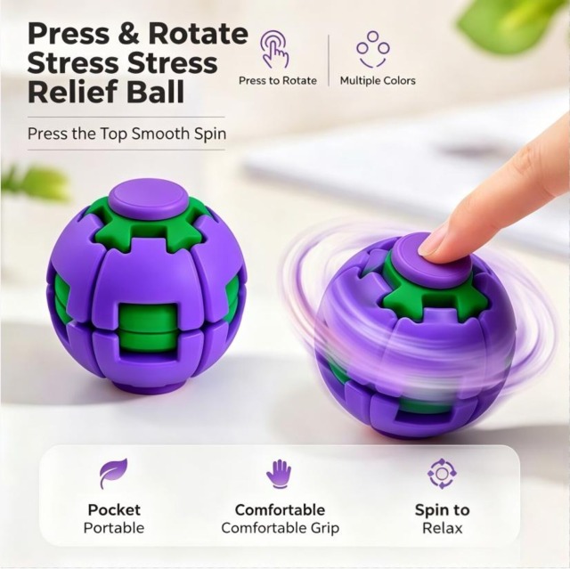 2026 New Stress Relief Ball Original Factory Rress Rotate Ball in Stock