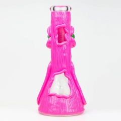 Factory Direct Wholesale 3D Funny Face Glass Pipe with Clear Bowl