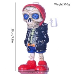 Wholesale Smoke Accessories Streetwear Skeleton Figure Glass Water Pipe with Bowl