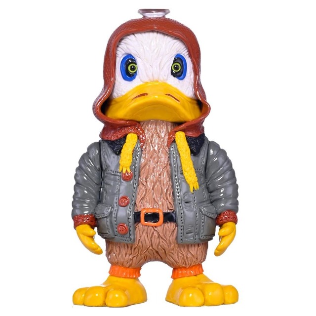 3D Cartoon Duck Figure Glass Water Pipe with Detachable Clear Bowl
