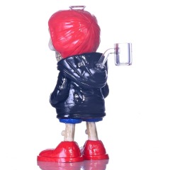 Wholesale Smoke Accessories Streetwear Skeleton Figure Glass Water Pipe with Bowl
