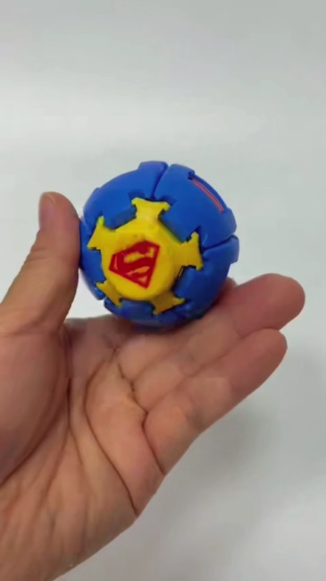 Wholesale New Pattern Printed Good Quality Fidget Spinner Ball with LED Light