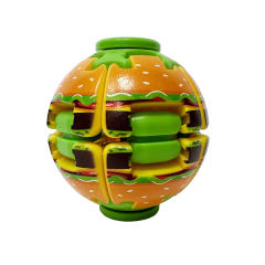 Factory Directly Creative Hamburger Printed Stress-Relief Toys Fidget Spinner Ball