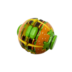 Factory Directly Creative Hamburger Printed Stress-Relief Toys Fidget Spinner Ball