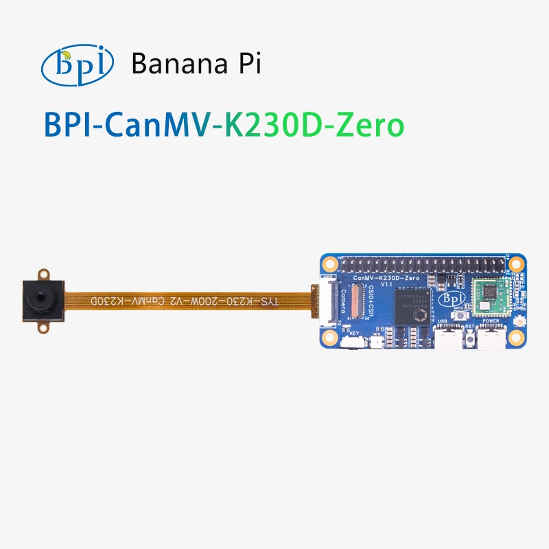 The Banana Pi CanMV-K230D-Zero RISC-V embedded development board supports OpenMV IDE