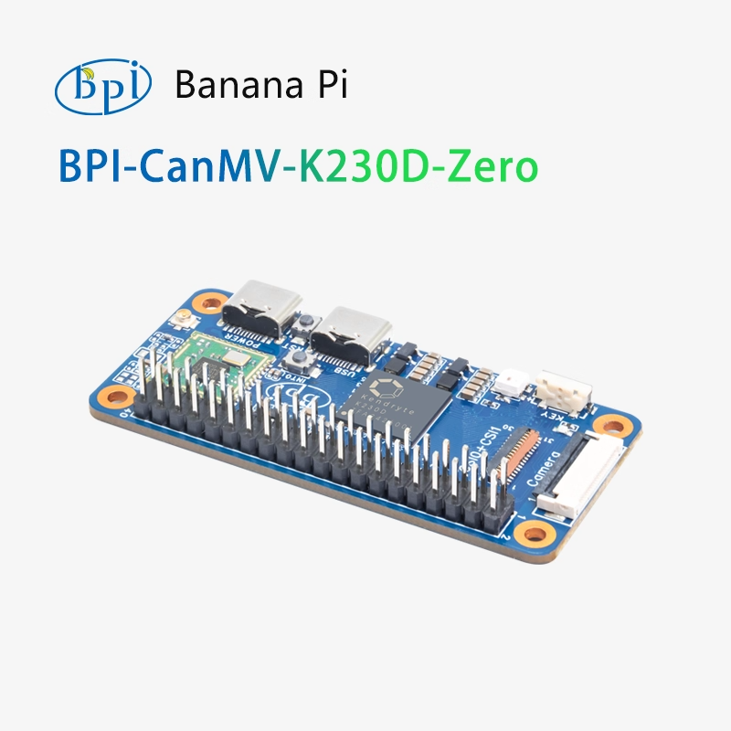 The Banana Pi CanMV-K230D-Zero RISC-V embedded development board supports OpenMV IDE