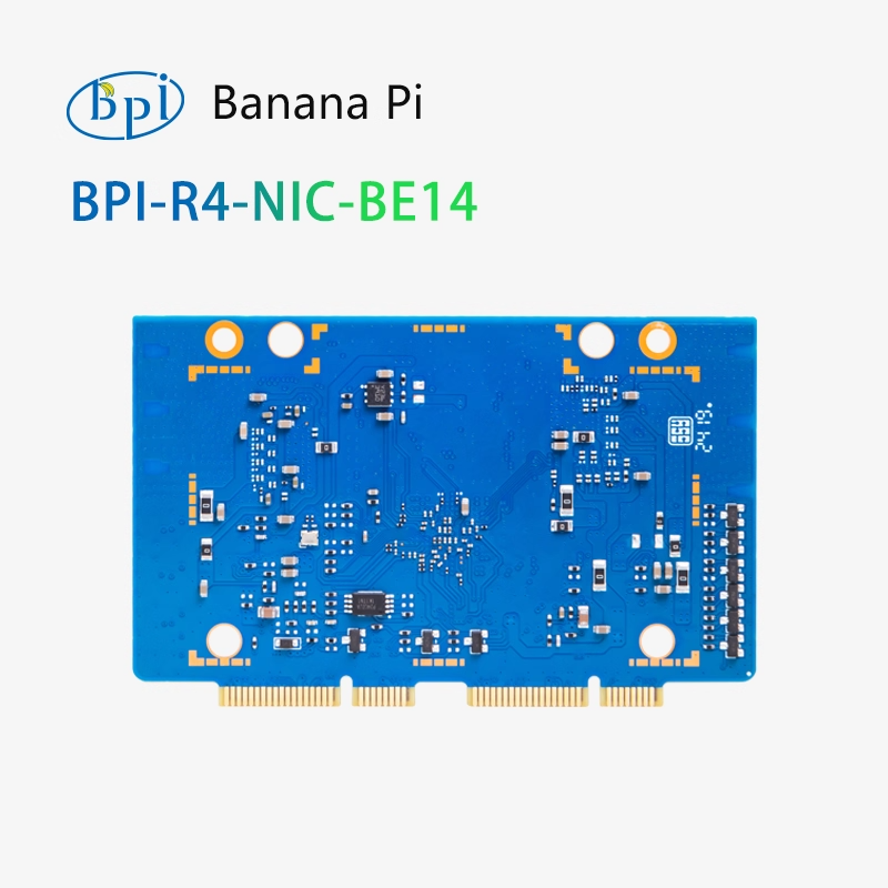 BPI-BE14 WIFI7 is an open-source router development board equipped with MediaTek MT7995 WiFi7 module, supporting concurrent operation on three frequency bands