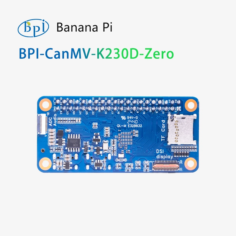 The Banana Pi CanMV-K230D-Zero RISC-V embedded development board supports OpenMV IDE