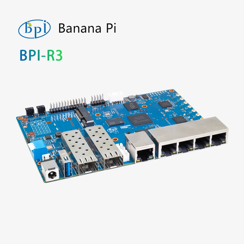 Banana BPI-R3 open-source hardware Mediatek MT7986 Gigabit development board single-board computer