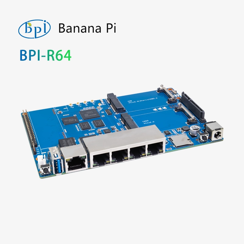 Banana BPI-R64 open-source hardware Mediatek MT7622 Gigabit development board single-board computer