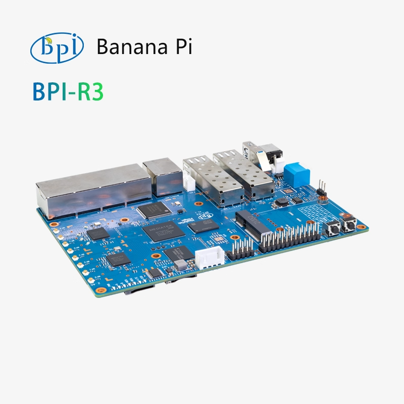 Banana BPI-R3 open-source hardware Mediatek MT7986 Gigabit development board single-board computer