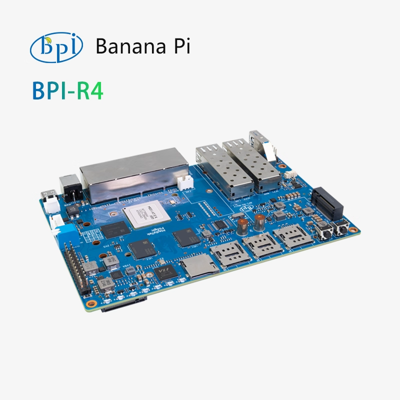 Banana BPI-R4 open-source hardware Mediatek MT7988 Gigabit development board single-board computer