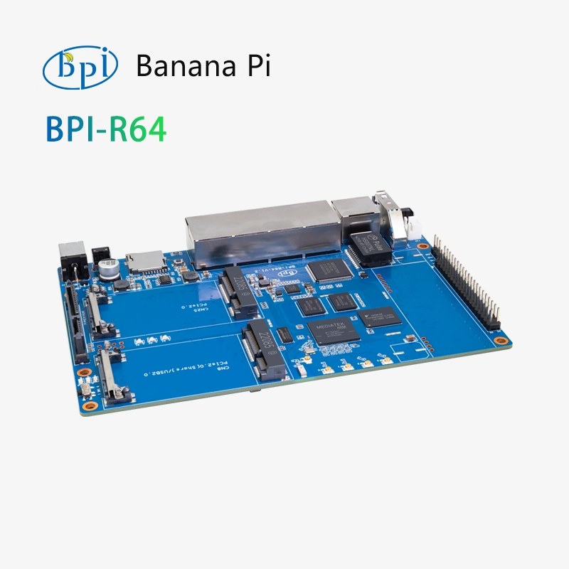 Banana BPI-R64 open-source hardware Mediatek MT7622 Gigabit development board single-board computer