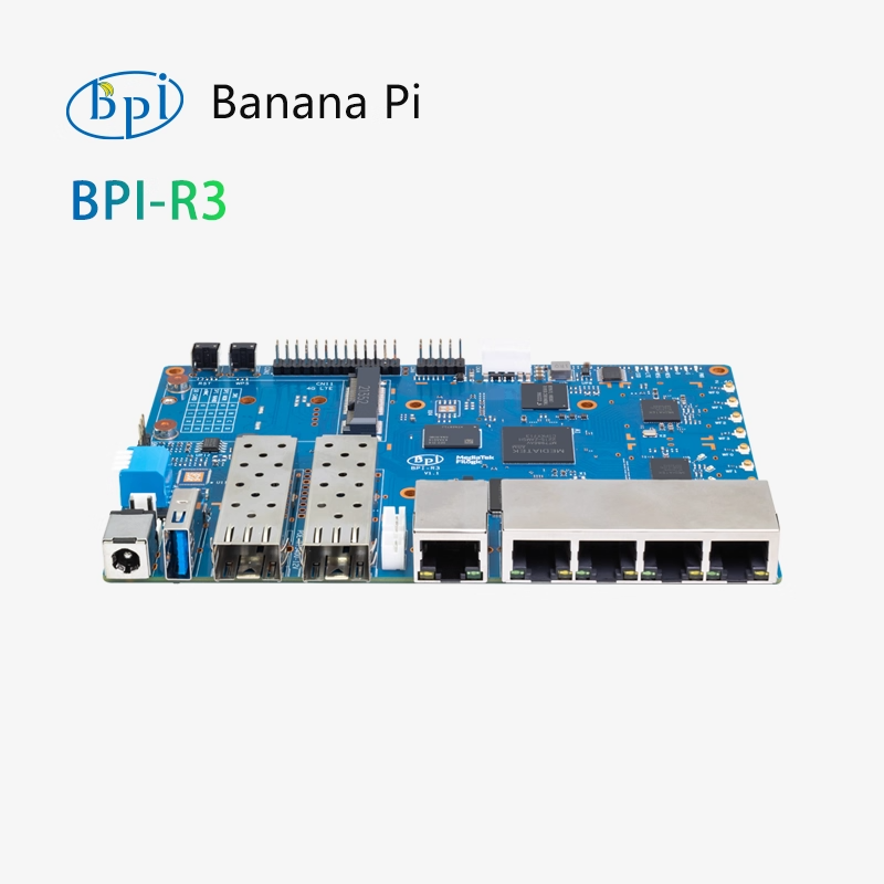 Banana BPI-R3 open-source hardware Mediatek MT7986 Gigabit development board single-board computer