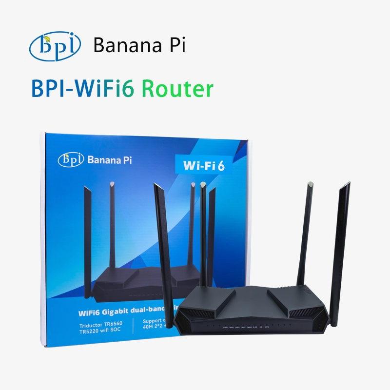 Banana Pi BPI-WIFI 6 Open-source Router Wall-Penetrating King AI Intelligent High-speed Full Gigabit