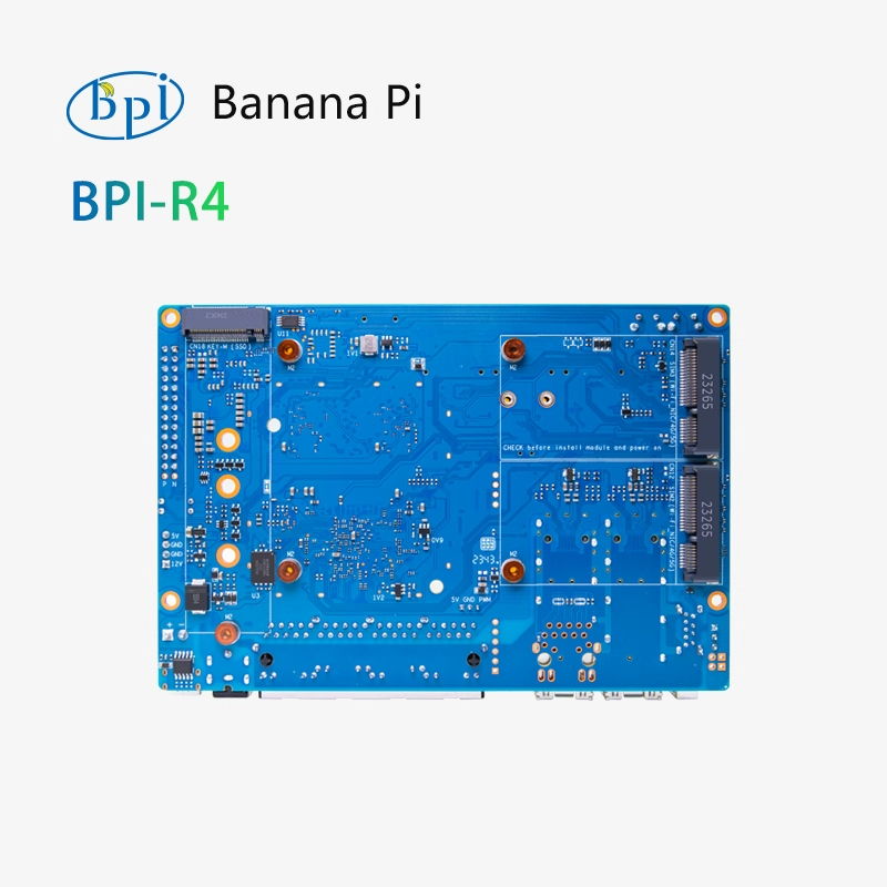 Banana BPI-R4 open-source hardware Mediatek MT7988 Gigabit development board single-board computer