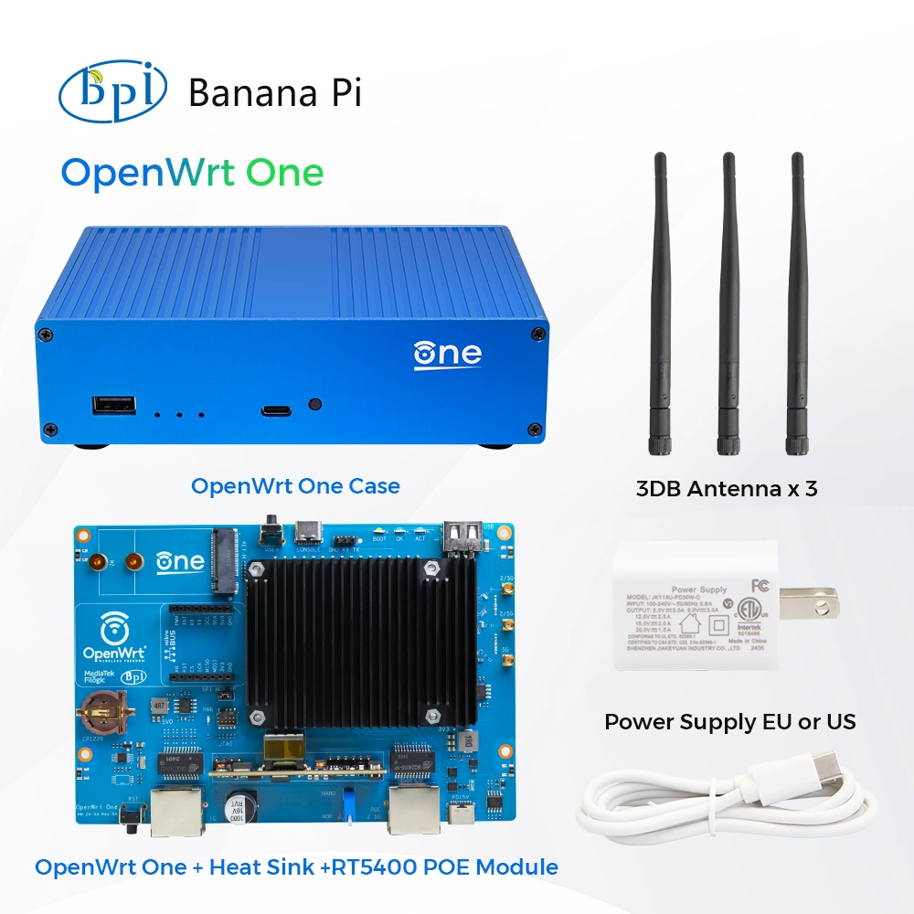 Banana Pi OpenWrt One Open-source Router Wall-Penetrating King AI Intelligent High-Speed Full Gigabit
