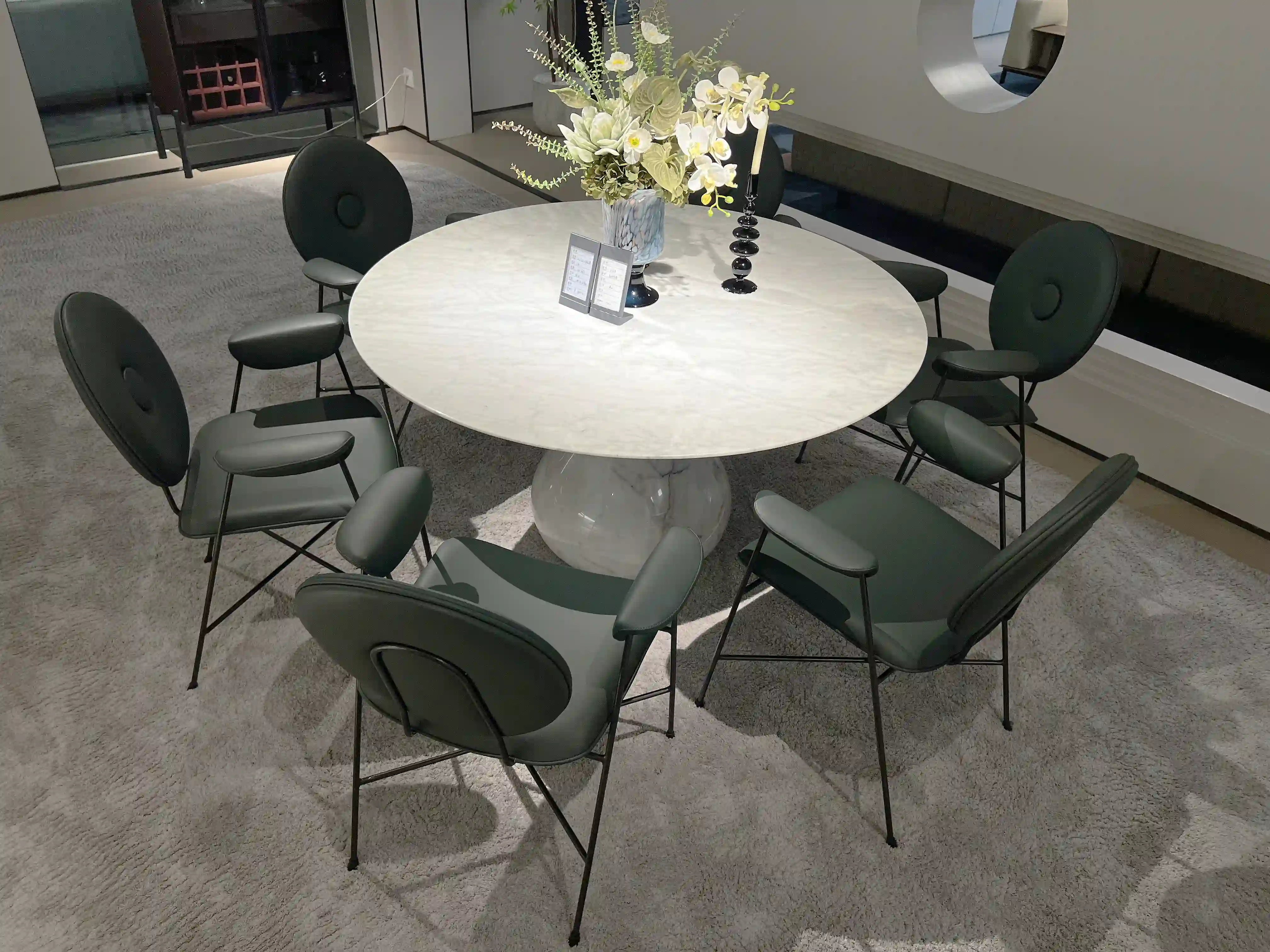 Natural Marbl Dining Table Set,natural marbl dining table set