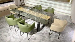 Natural Marbl Dining Table Set,natural marbl dining table set