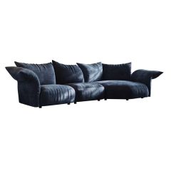 Petal Sofa,Chenille Fabric Petal Shaped Luxury Interior Sofa