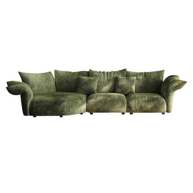 Petal Sofa,Chenille Fabric Petal Shaped Luxury Interior Sofa