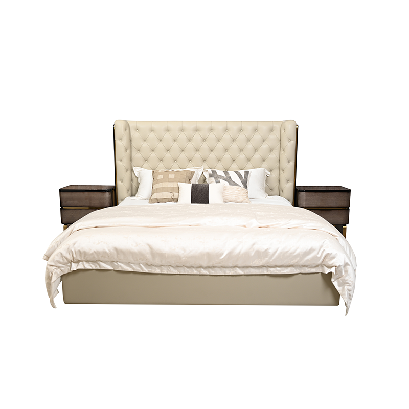 Leather Queen Bed,Bed