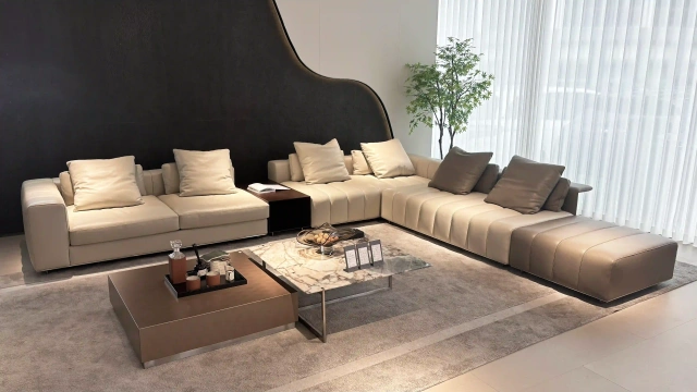 Piano key L-shaped sofa,Piano key L-shaped sofa