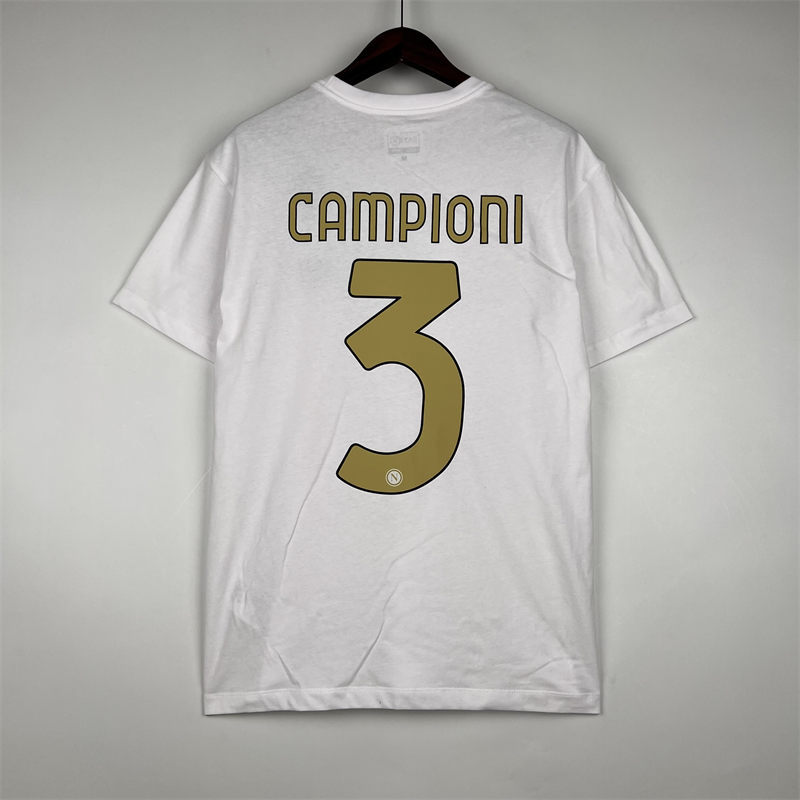 2023/24 Naples White Jersey Fan Version