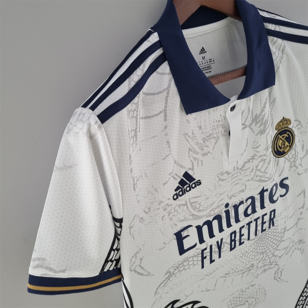 2022/23 Real Madrid Chinese Dragon White Special Edition jersey Fan version