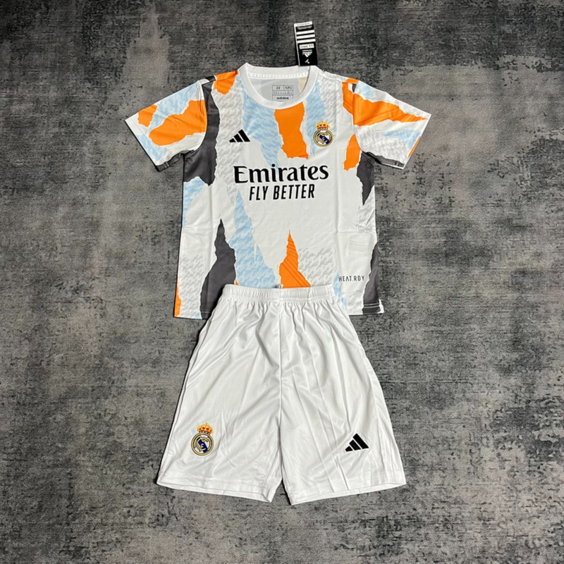 2025/26 Real Madrid training jersey kids Kits size: 16-28