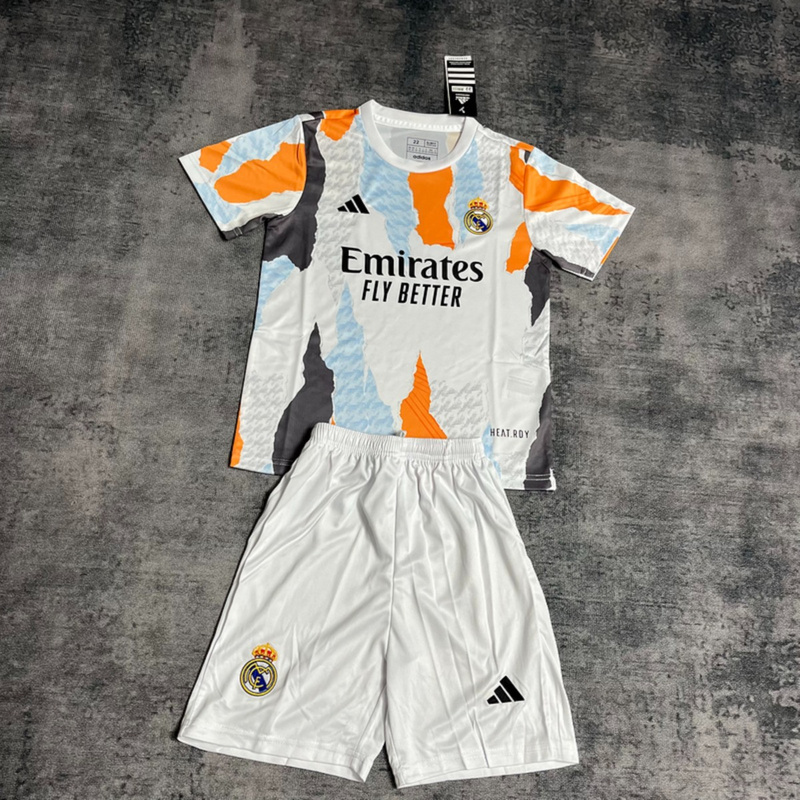 2025/26 Real Madrid training jersey kids Kits size: 16-28