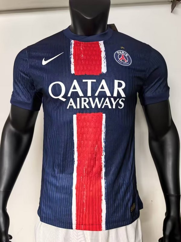 Authentic Soccer Jersey PSG Home x Champions of Europe Shirt 2024/25 - With Star