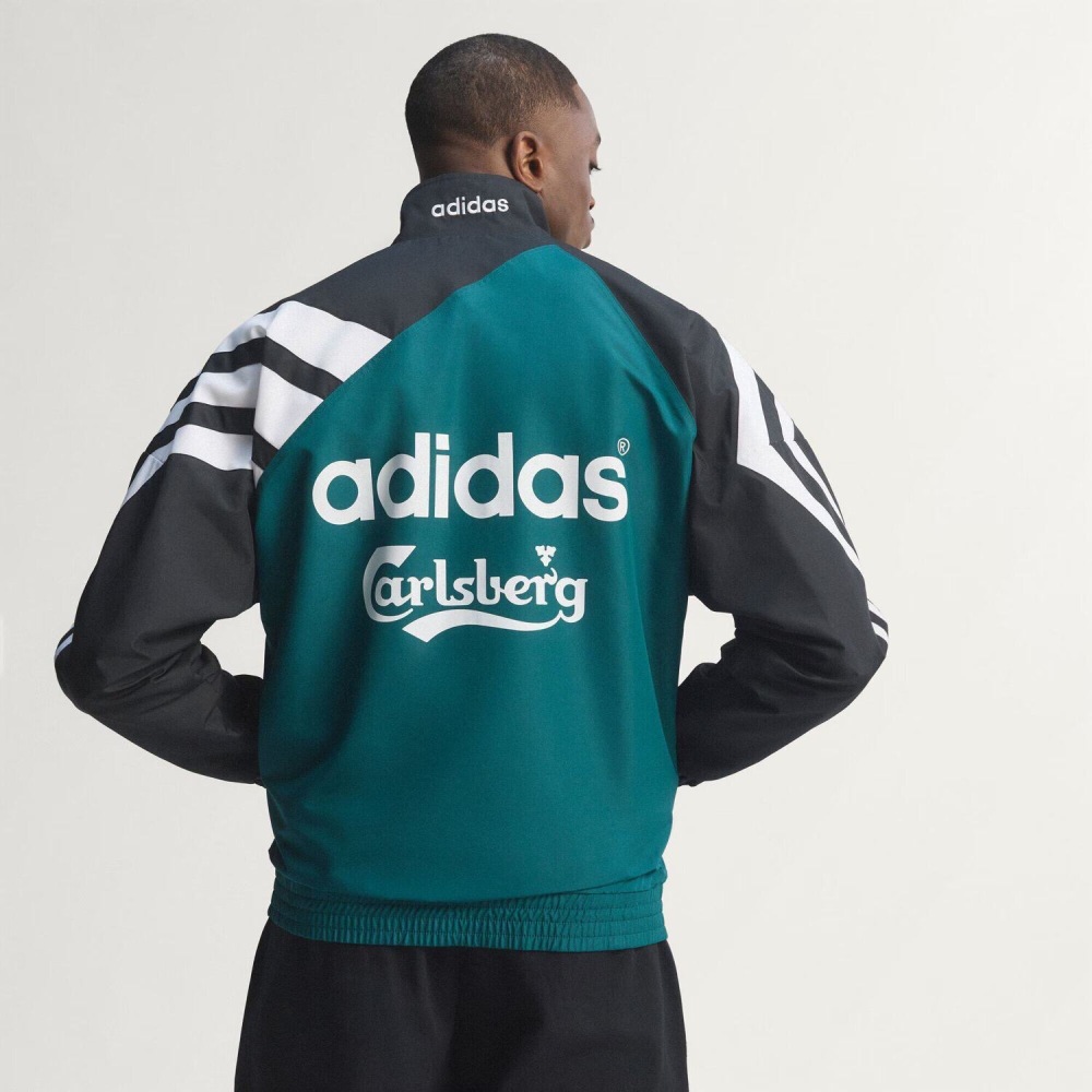 Liverpool Retro Style Windbreaker Jacket Green 1995/96