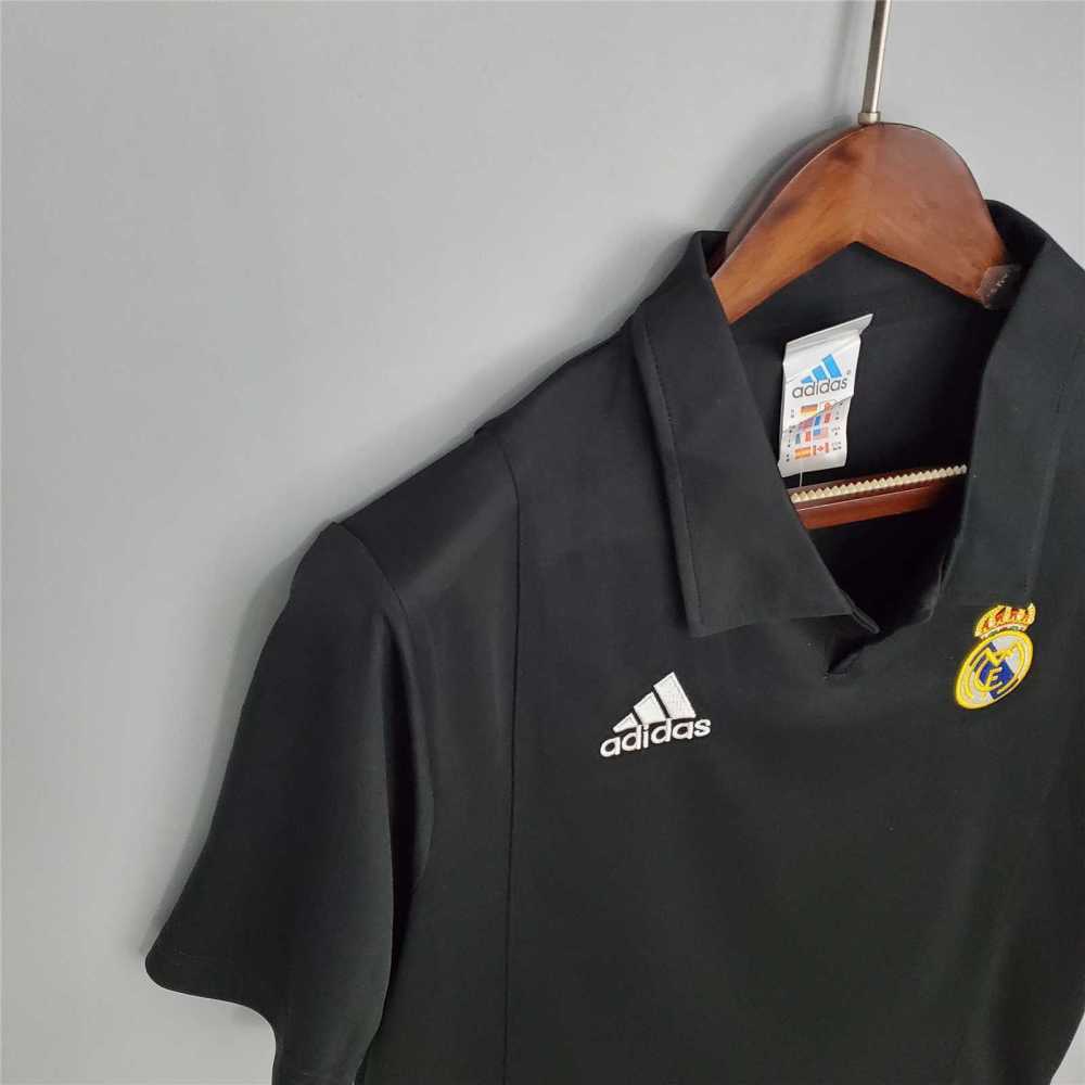 Real Madrid Retro Jersey Away Champions League Custom Soccer Shirt 2002-03