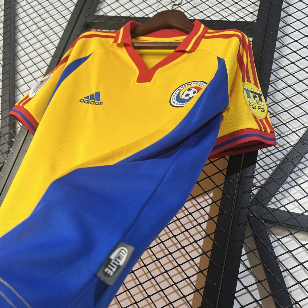 Romania Soccer Jersey Home Retro Jersey 2000
