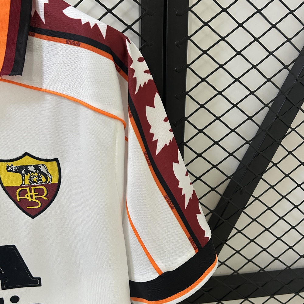 Roma Retro Soccer Jersey Away Custom Shirt 1998/99