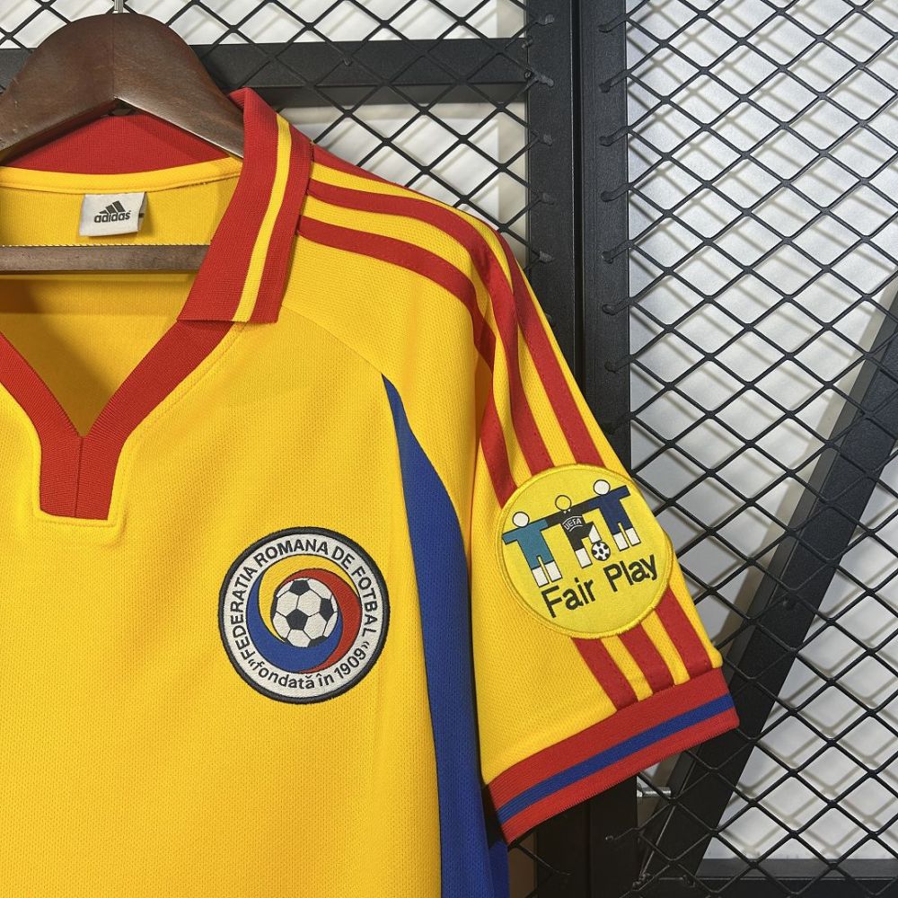 Romania Soccer Jersey Home Retro Jersey 2000