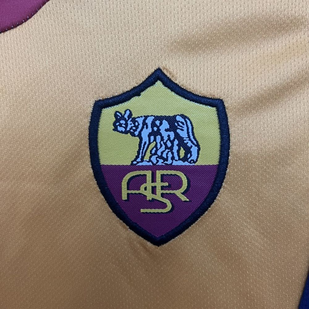 Roma Retro Soccer Jersey Home Kids Kit Jersey+Shorts 2001/02