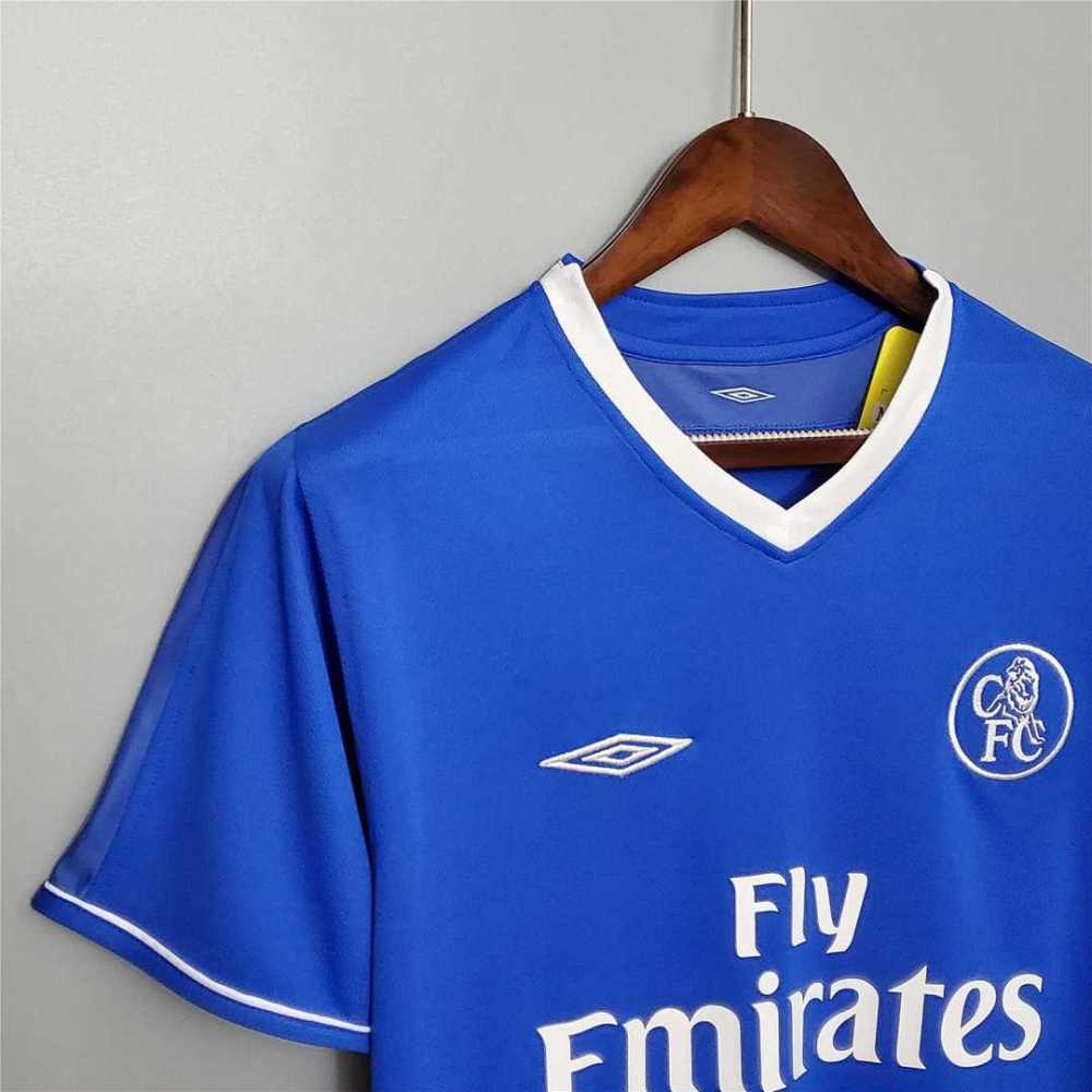 Chelsea Retro Football Jersey Home Shirt 2003-05