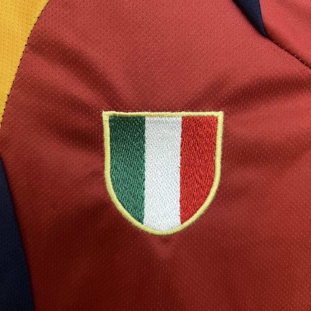 Roma Retro Soccer Jersey Home Kids Kit Jersey+Shorts 2001/02