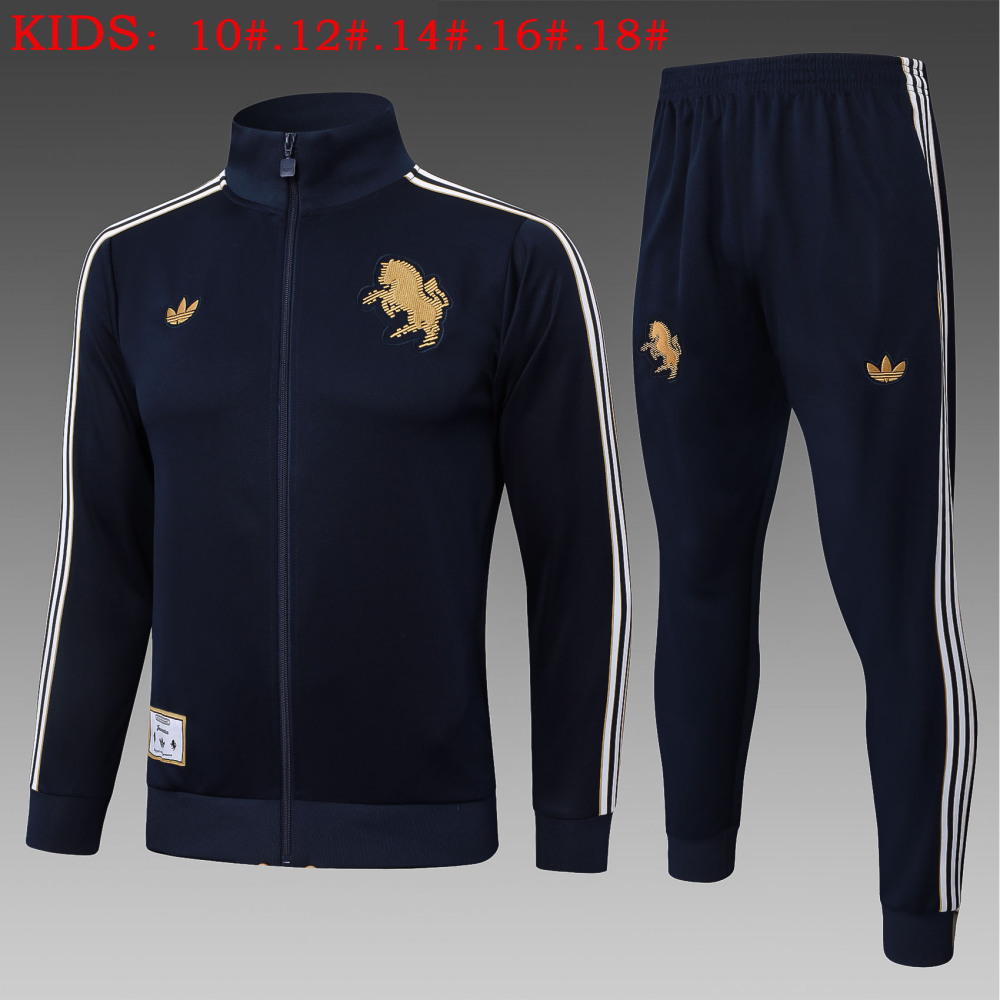 Kids Juventus Training Kit (Jacket+Pants) Cyan 2025/26