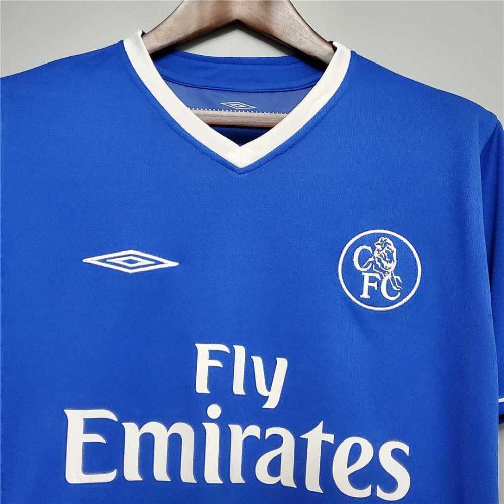 Chelsea Retro Football Jersey Home Shirt 2003-05