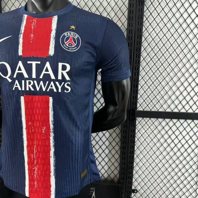 Authentic Soccer Jersey PSG Home x Champions of Europe Shirt 2024/25 - With Star