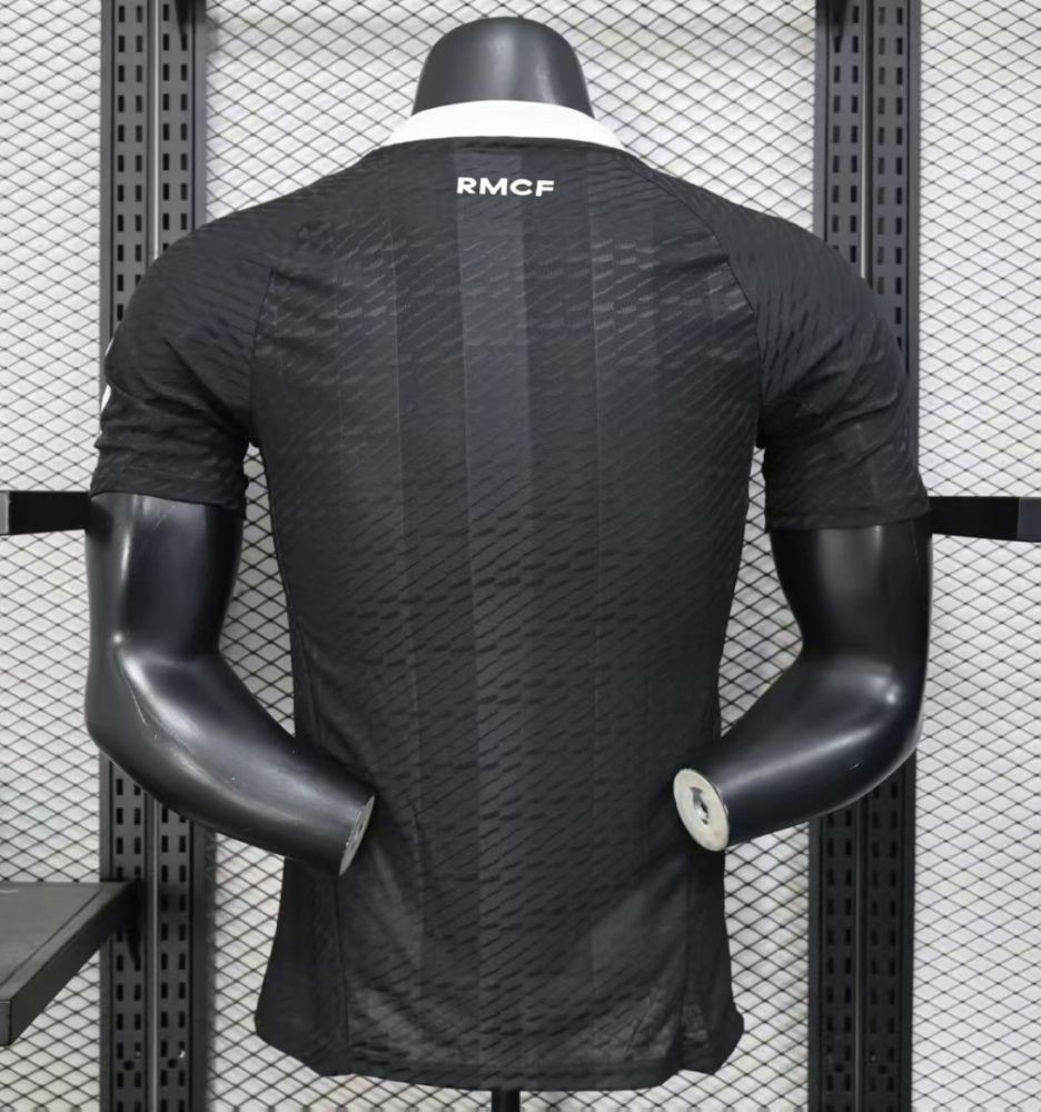 Real Madrid Authentic Soccer Jersey Black Goalkeeper Shirt 2025/26